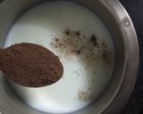 A picture of step 1 of Chocolate almond Barfi.