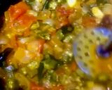 A picture of step 8 of Chettinad Special Bhindi Tamarind Pachadi.