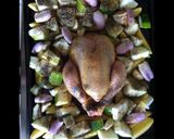 A picture of step 3 of Roast Chicken with Zucchini, Potatoes, Shallots, and Herbes de Provence.