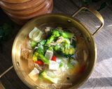 Gambar langkah 6 resipi Bihun Sup Sayur.