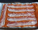 Leveles-baconos csavart recept fázis 1 fotója