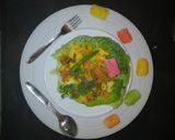 A picture of step 4 of Bread Upma.