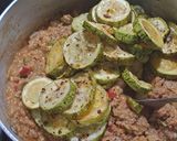 Foto del paso 4 de la receta: Pastel de zucchinis y soja