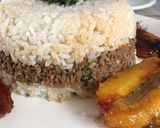 Foto del paso 4 de la receta: Arroz tapado con plátano acaramelado