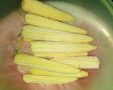 A picture of step 1 of Baby corn 🌽 manchurian 😍.
