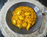 Foto del paso 6 de la receta: Arroz meloso de rape y sepia con fumet de rape y alga fucus
