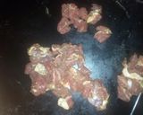 A picture of step 1 of Beef BBQ pizza.