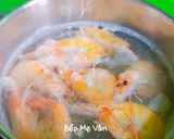 Hình bước làm 2 của món Súp ghẹ tôm tóc tiên