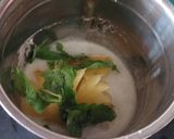 A picture of step 2 of PINEAPPLE - MINT LEMONED with GRATED APPLE.
