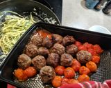 A picture of step 6 of Courgetti and Meatballs.