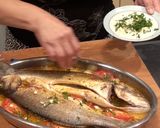 Foto del paso 5 de la receta: Lubina al horno con patatas