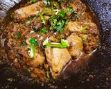 A picture of step 4 of Black pepper karahi.