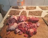 Foto del paso 1 de la receta: Guiso de caldo y fideos con carne🍲