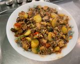 Une image de l'étape 20 de Effiloché de porc aux pommes de terre, champignons et coriandre.