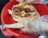 Hình bước làm 2 của món Gà tre hấp mắm nhĩ