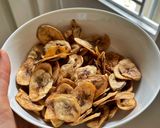Hình bước làm 6 của món Eatclean: chuối xanh sấy nồi chiên không dầu tẩm mật ong