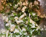 A picture of step 2 of Grilled eggplant tomato salad.