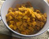 Foto del paso 1 de la receta: Pastel de zapallo y espinacas