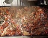 Foto del paso 5 de la receta: Plancheta|Bife a la pimienta/verdura salteada y arroz/ajo/verdeo