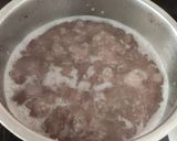 A picture of step 5 of Kavuni arisi coconut milk sweet.