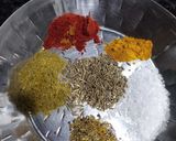 A picture of step 4 of Aachari Guwar sabji.