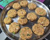 A picture of step 3 of Raw banana and rajma cutlets.