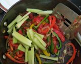 A picture of step 8 of Barbeque chicken salad in tahini sauce.