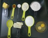 A picture of step 2 of Blondie (White chocolate brownie).