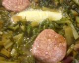 A picture of step 5 of Turnip and Greens.