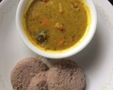 A picture of step 5 of Red Rice Idli.