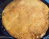 A picture of step 3 of Besan sooji cheela.