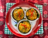 รูปขั้นตอนการทำที่ 5 ของ ห่อหมกอกไก่พริกแกงคั่วปักษ์ใต้นึ่ง🌶️🧄🌿