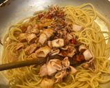 A picture of step 4 of Spaghetti with Baby Squid Skillet-Style.