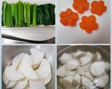 รูปขั้นตอนการทำที่ 1 ของ O-Zouni お雑煮 (Japanese New Year Soup with mochi)