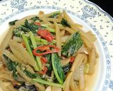 Foto langkah ke 5 dari resep Tumis Labu Siam Sawi Hijau.
