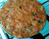 Foto del paso 7 de la receta: Tortilla de tomates al horno rellena de jamón y queso