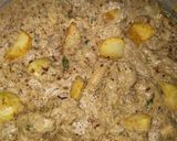 A picture of step 6 of White Biryani.