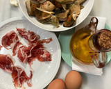Foto del paso 1 de la receta: Revuelto de setas con jamón y un ajo