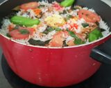 A picture of step 4 of Daigi biryani.