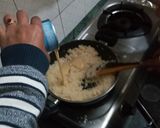 A picture of step 3 of Coconut laddoo.