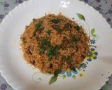 A picture of step 6 of Mexican rice.
