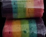 Foto langkah ke 5 dari resep Rainbow mini roll cake.