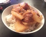 Hình bước làm 3 của món Thịt heo kho củ cải