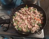Foto del paso 4 de la receta: Tarta cremosa de pollo y zapallo 🍗