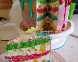 Szivárványtorta recept fázis 6 fotója