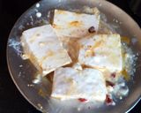 A picture of step 4 of Chur chur paneer roll.