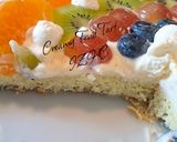 A picture of step 3 of 🥝🍊🍒🍇Creamy Fruit Tart🍇🍒🍊🥝.