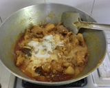 A picture of step 7 of Mutton Kasha.