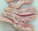 Foto del paso 1 de la receta: Cerdo en cubitos al sartén