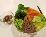 รูปขั้นตอนการทำที่ 3 ของ สลัดโซบะบัควีตสไตล์ญี่ปุ่น น้ำสลัดทำเอง low carb